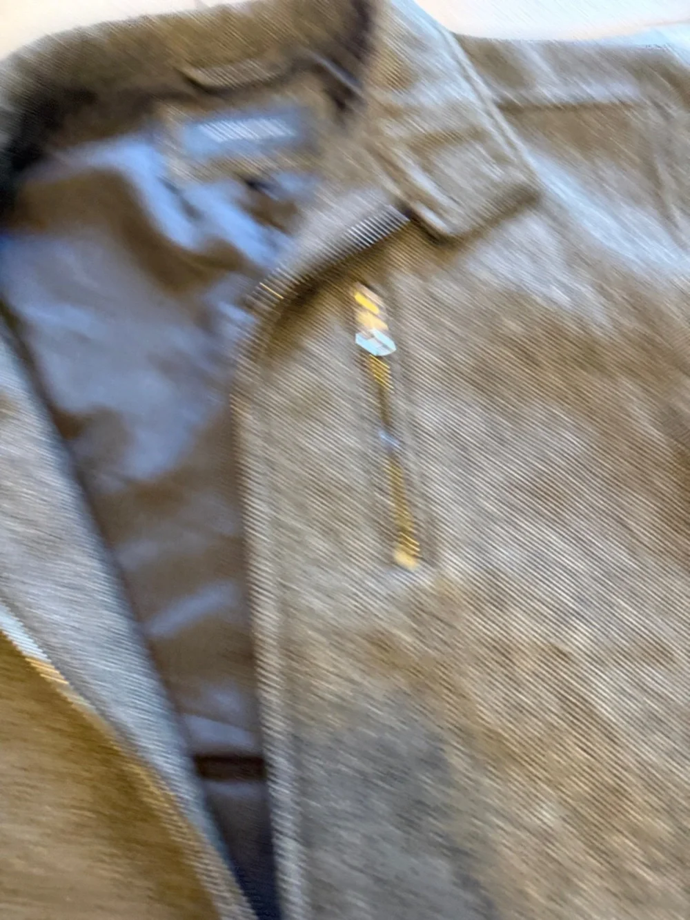 Banana Republic Dark Charcoal Gray Wool-Blend Zip Jacket